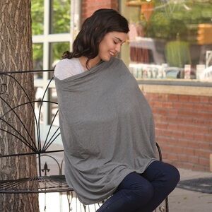 GO by Gold Bug - grey On the Go 5-in-1 nursing scarf
